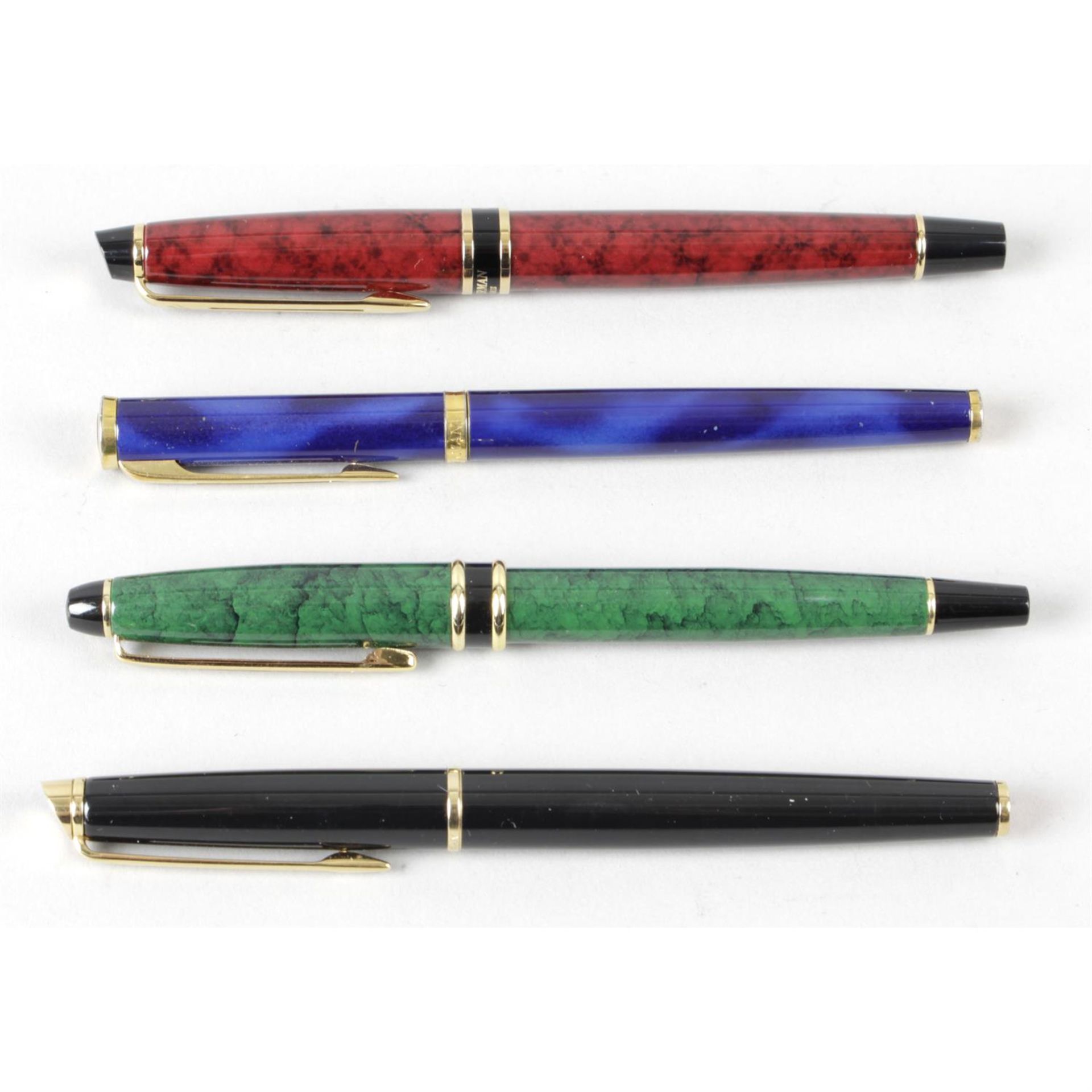 A mixed selection of assorted pens, to include Watermans and Cross examples, together with a boxed