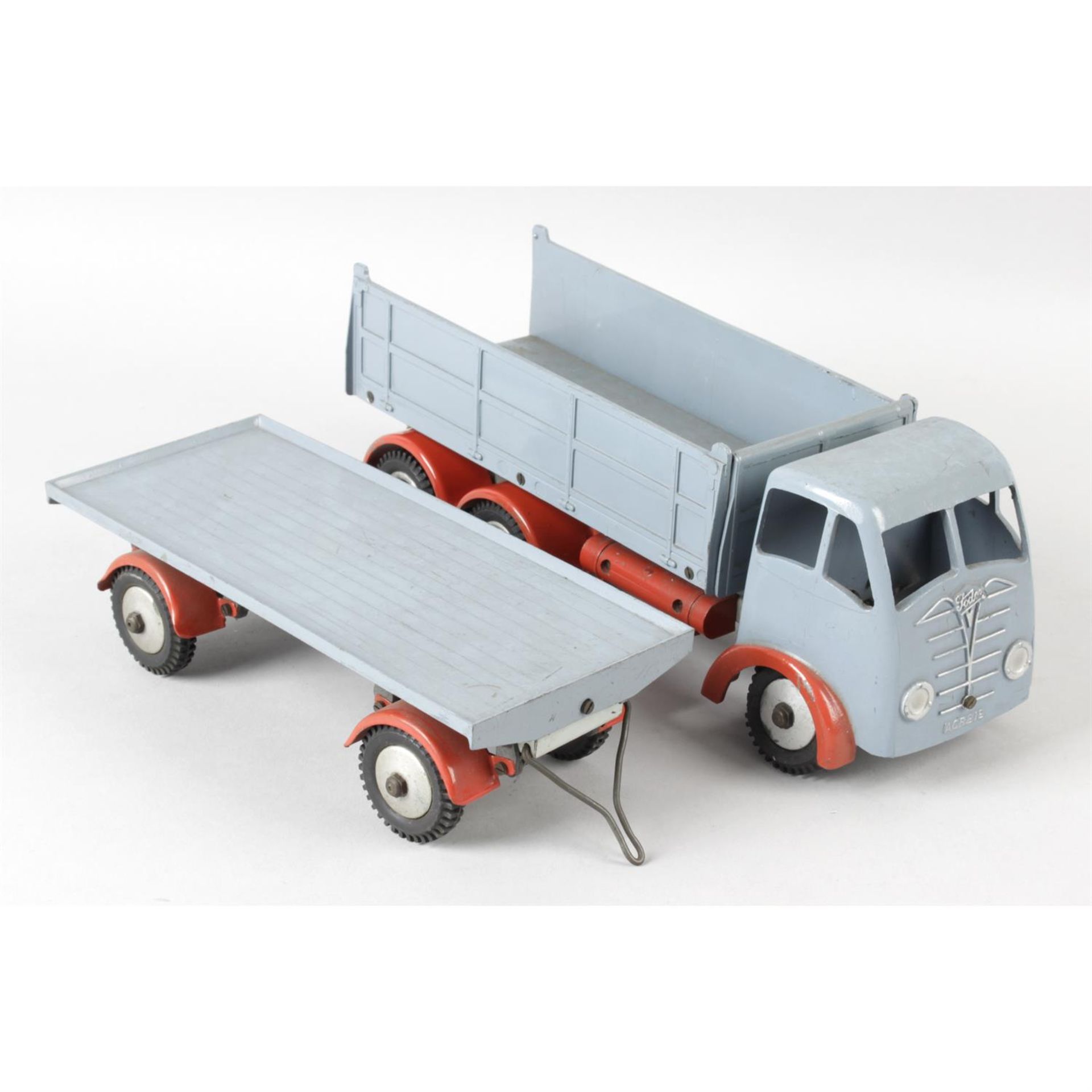 A Shackleton die cast mechanical scale model Foden F.G (tipper) lorry, together with a similar