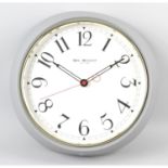 A selection of eight assorted modern quartz clocks.