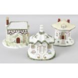 A Coalport limited edition bone china Belvedere cottage. together with five Coalport pastille