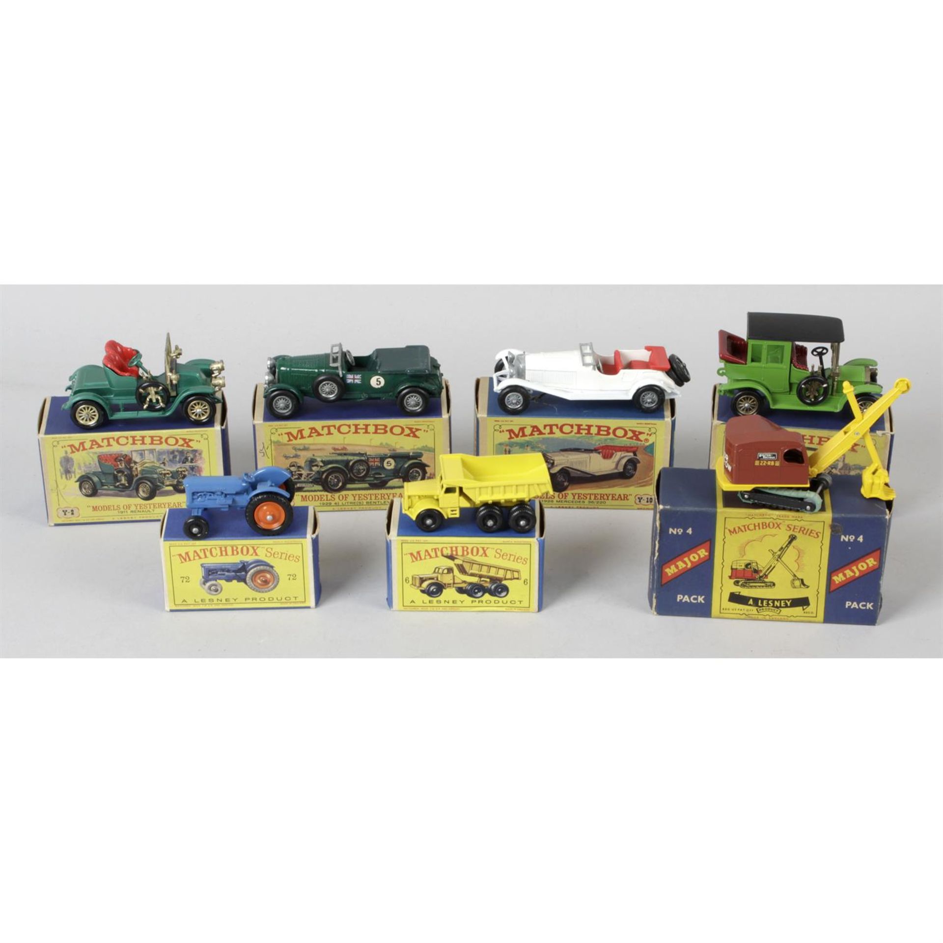 A collection of seven assorted matchbox Diecast model vehicles