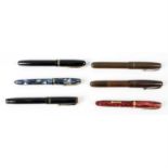 A mixed selection of assorted vintage fountain pens, to include Conway Stewart, Watermans and Swan