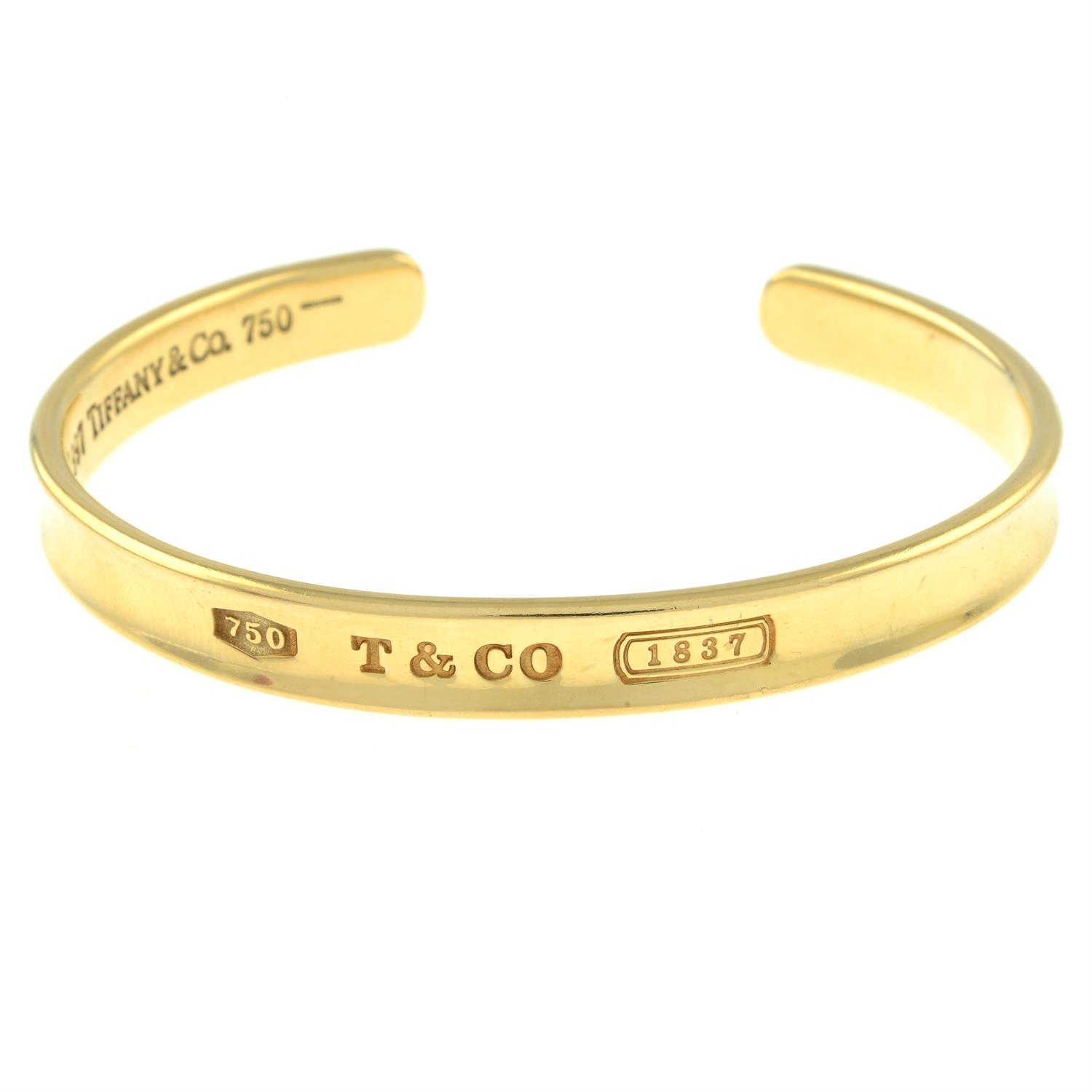 An 18ct gold '1837' cuff bangle, by Tiffany & Co. - Image 2 of 3