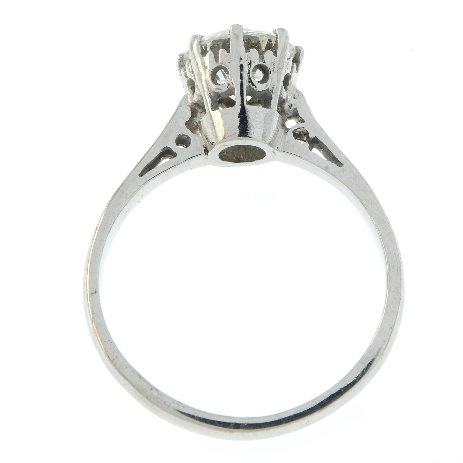 A mid 20th century 18ct gold brilliant-cut diamond single-stone ring. - Image 3 of 6