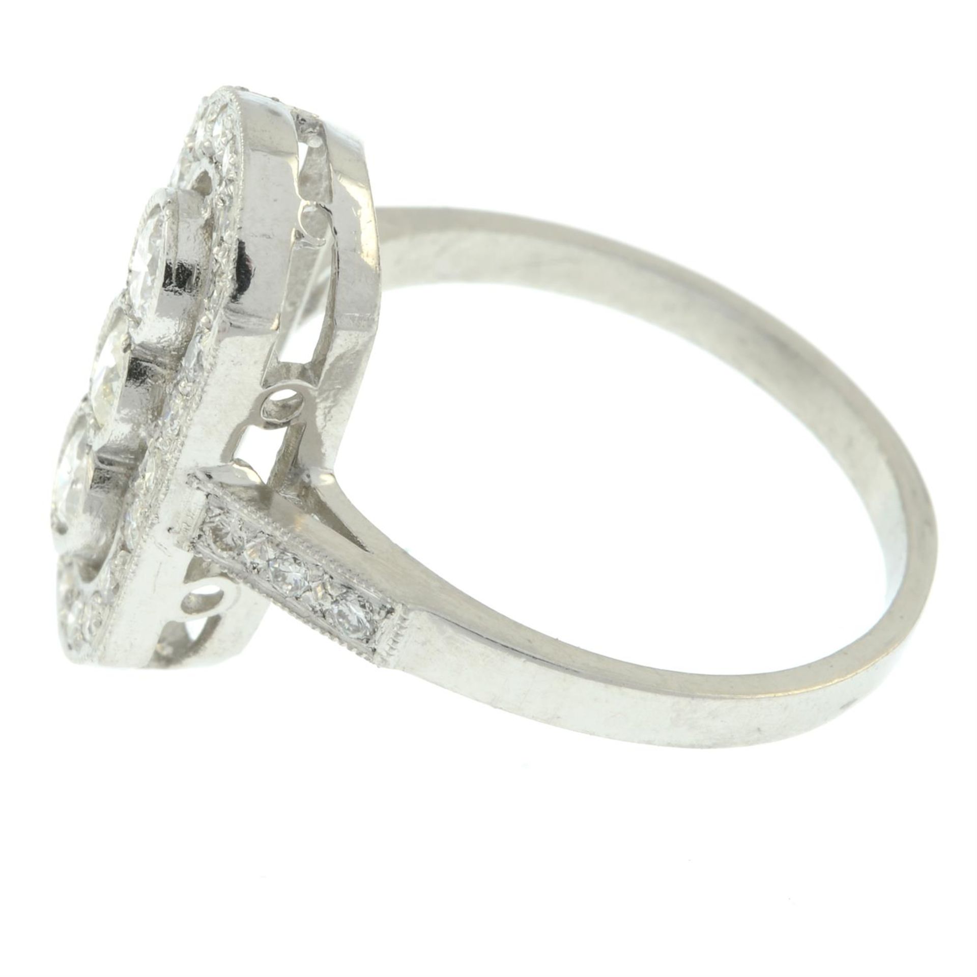 A brilliant-cut diamond geometric dress ring. - Image 4 of 5