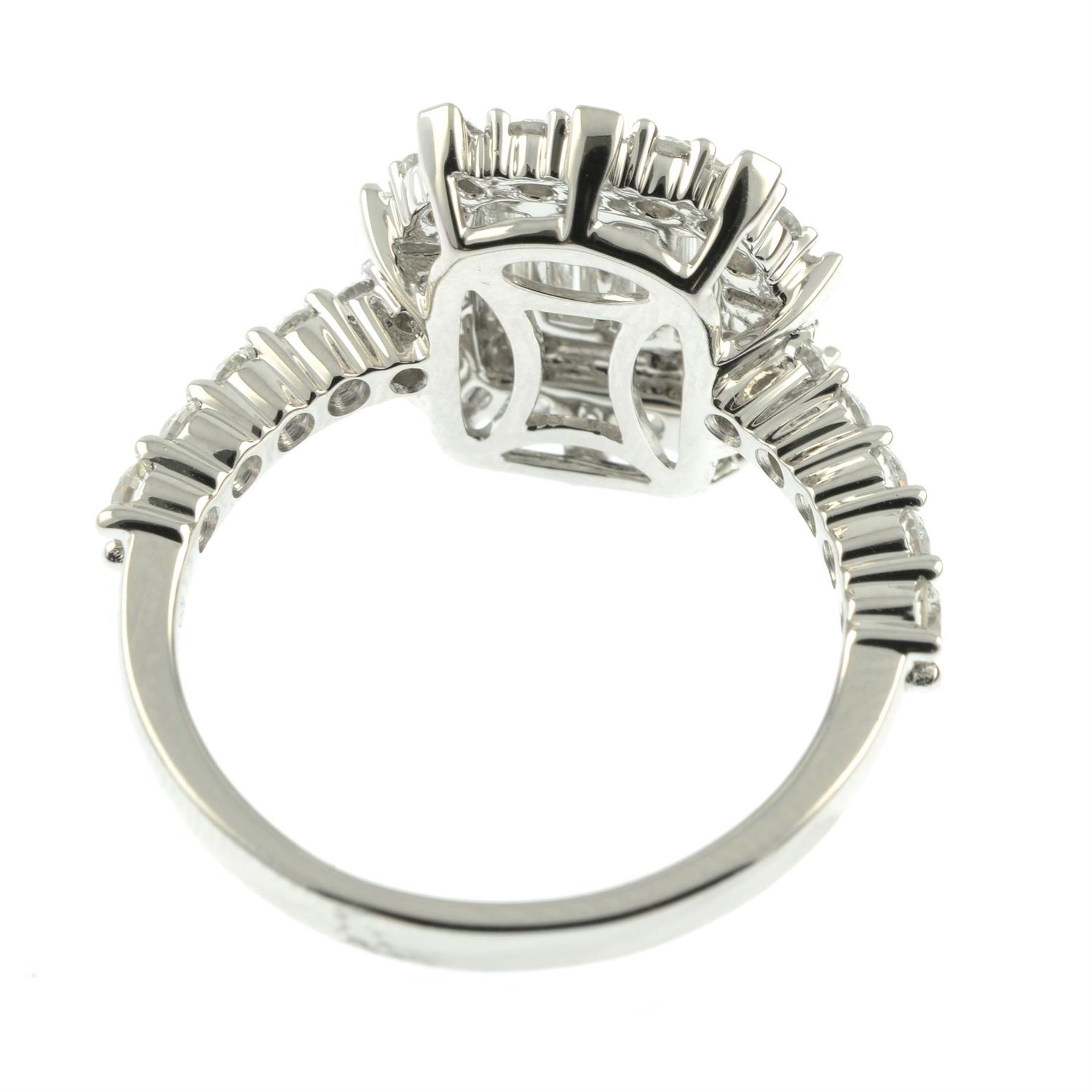 A baguette and brilliant-cut diamond dress ring. - Image 4 of 5