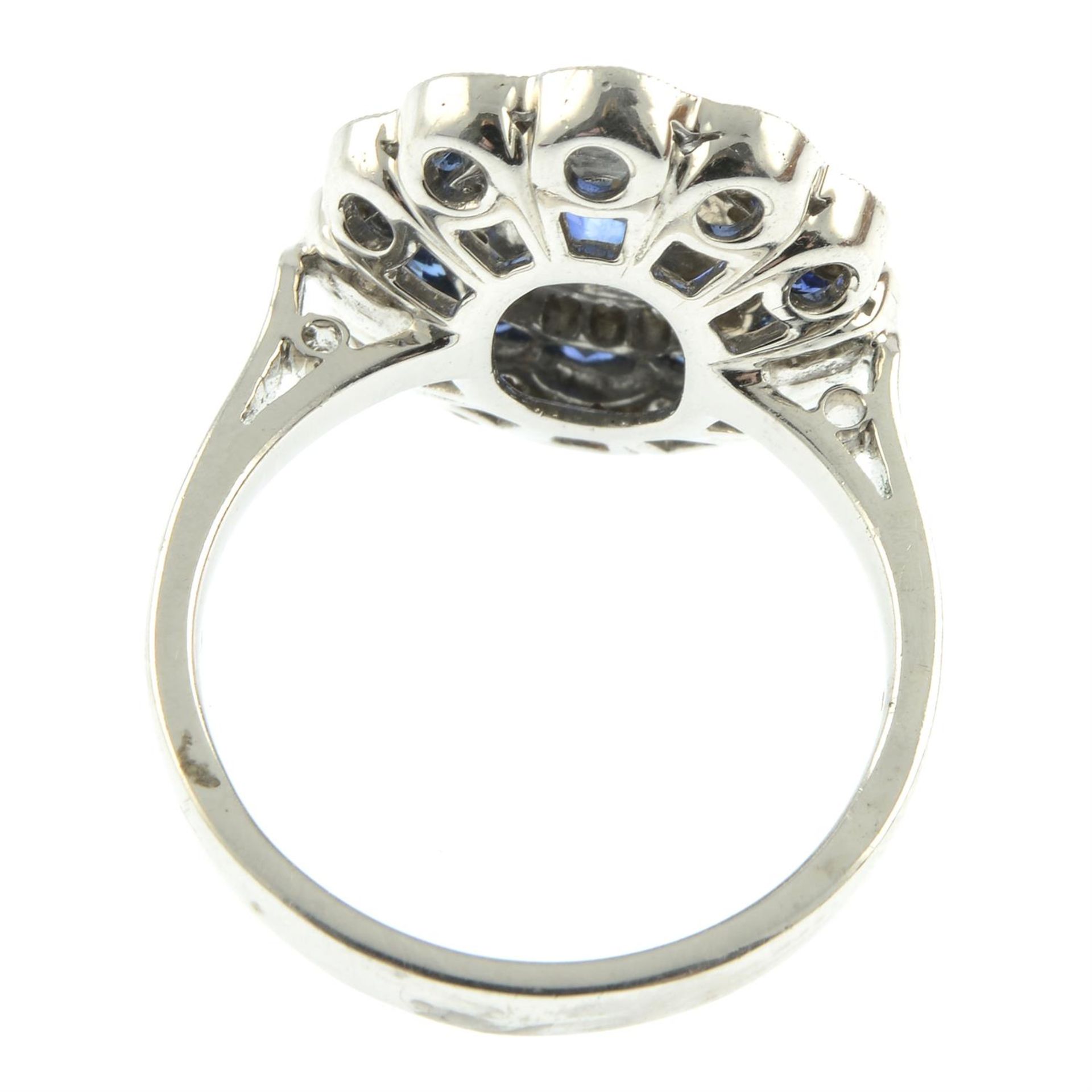 An 18ct gold sapphire and brilliant-cut diamond dress ring. - Image 4 of 5