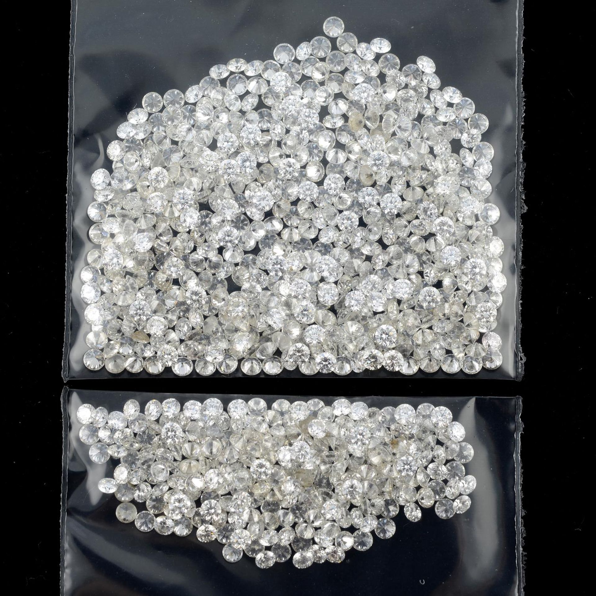 A selection of vari-cut diamonds, approximate total weight 17.18cts.