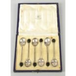 A selection of assorted silver tea and coffee spoons, etc.