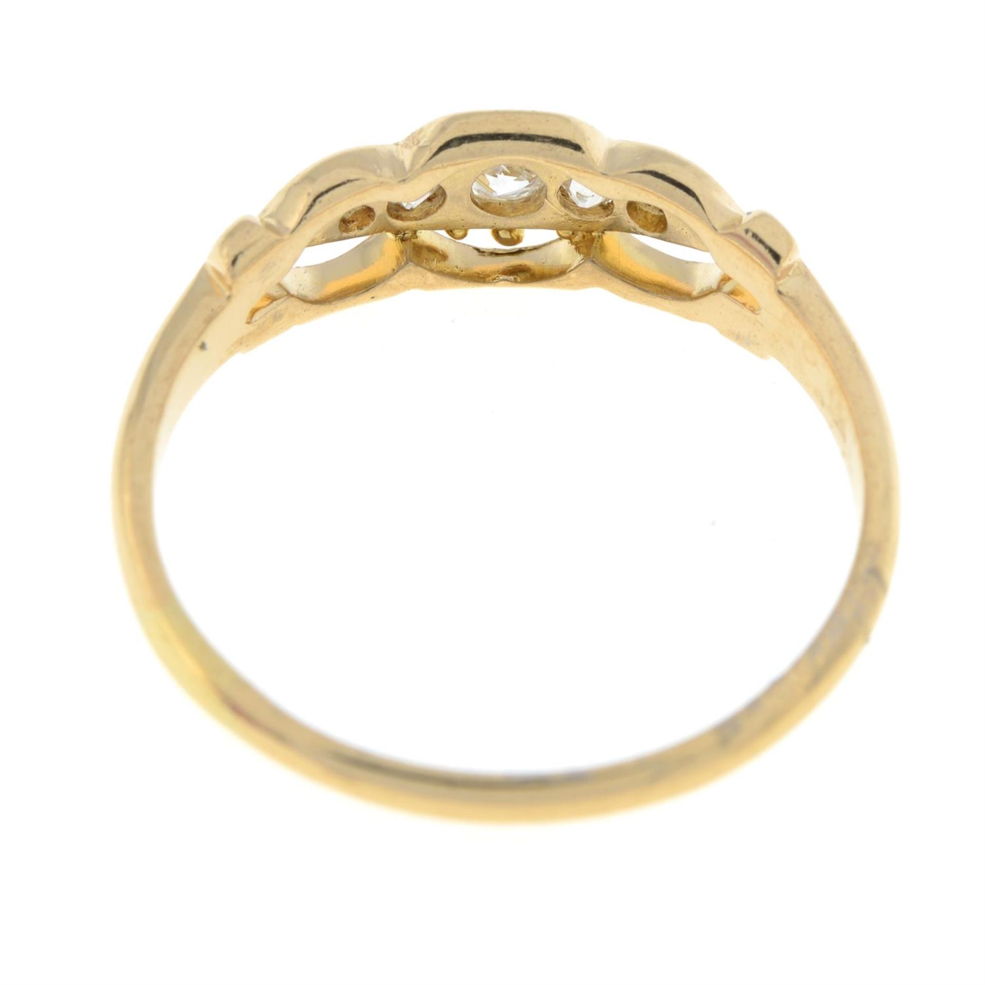 An Edwardian 18ct gold old-cut diamond five-stone ring. - Image 2 of 2