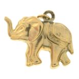 An elephant pendant.