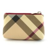 BURBERRY - a Nova check coin purse.