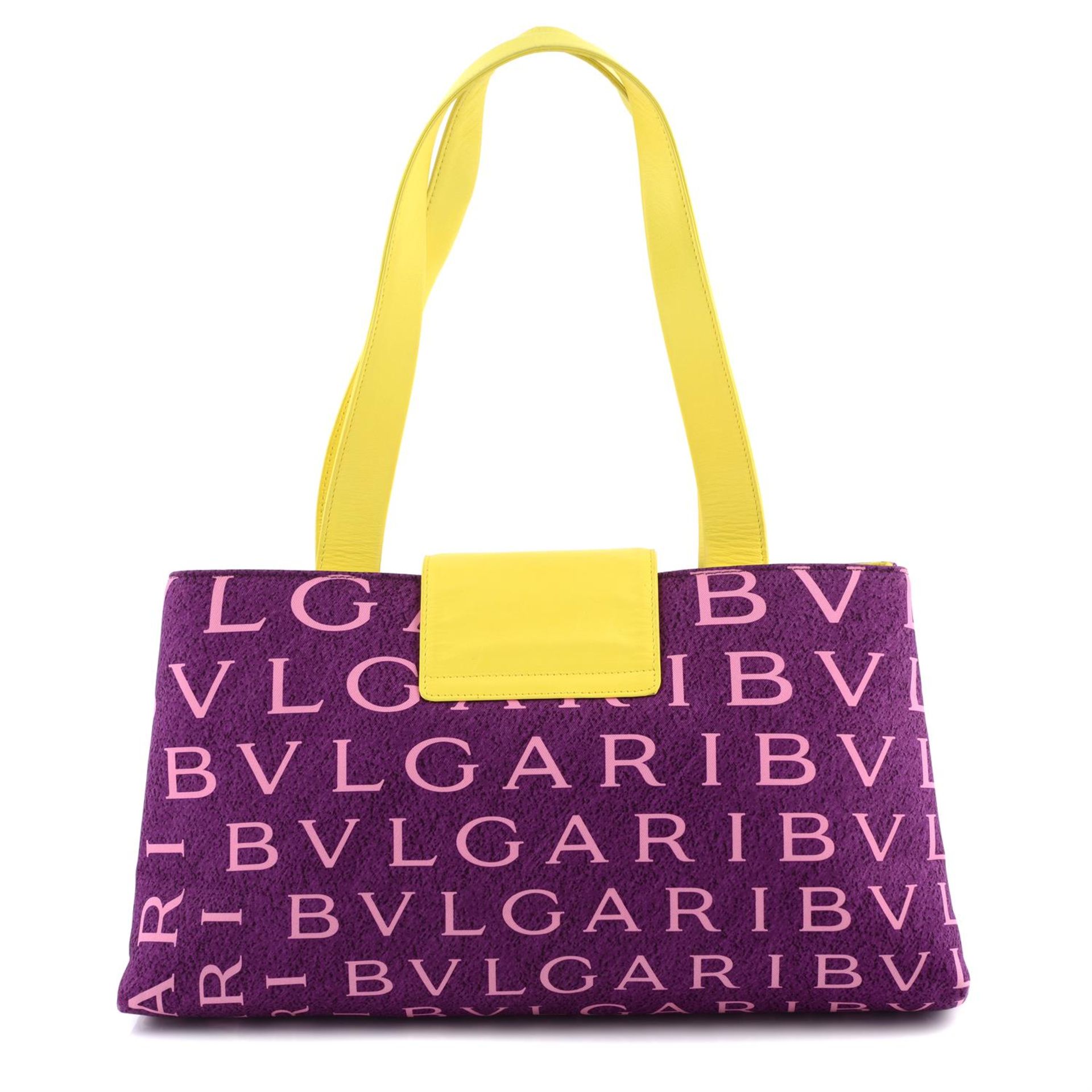 BULGARI - a purple monogram handbag. - Image 2 of 4