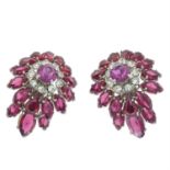 CHRISTIAN DIOR - a pair of clip-on earrings.