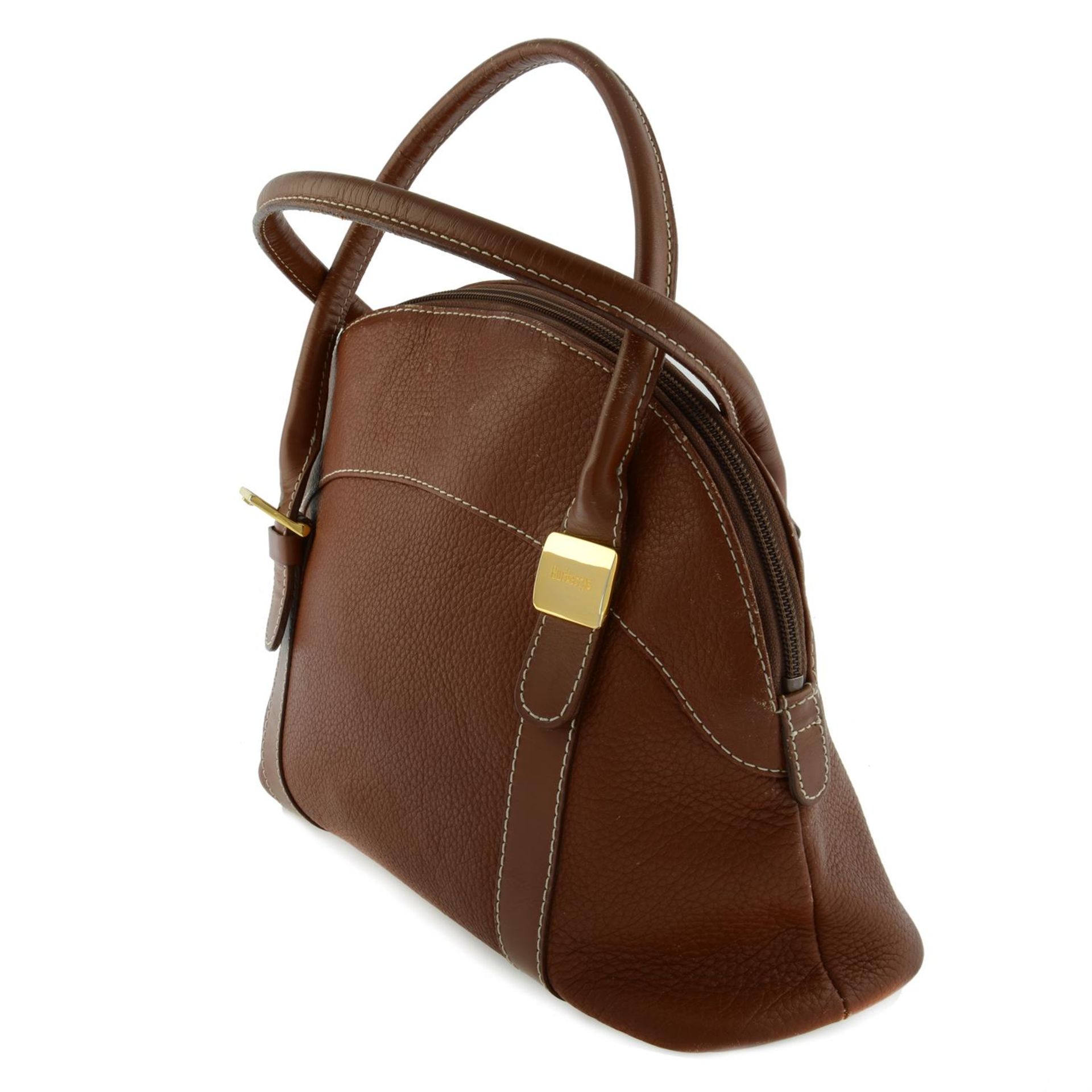 BURBERRY - a brown leather handbag. - Image 3 of 6