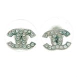 CHANEL - a pair of stud earrings.