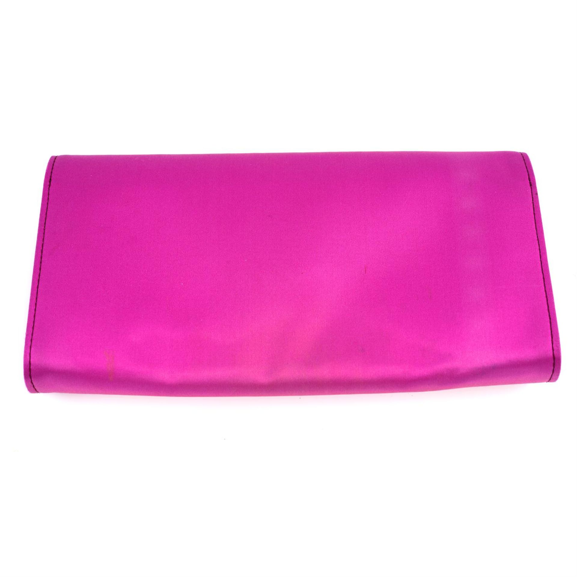ALEXANDER MCQUEEN - a pink satin clutch bag. - Image 2 of 4