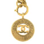 CHANEL - a CC pendant necklace.