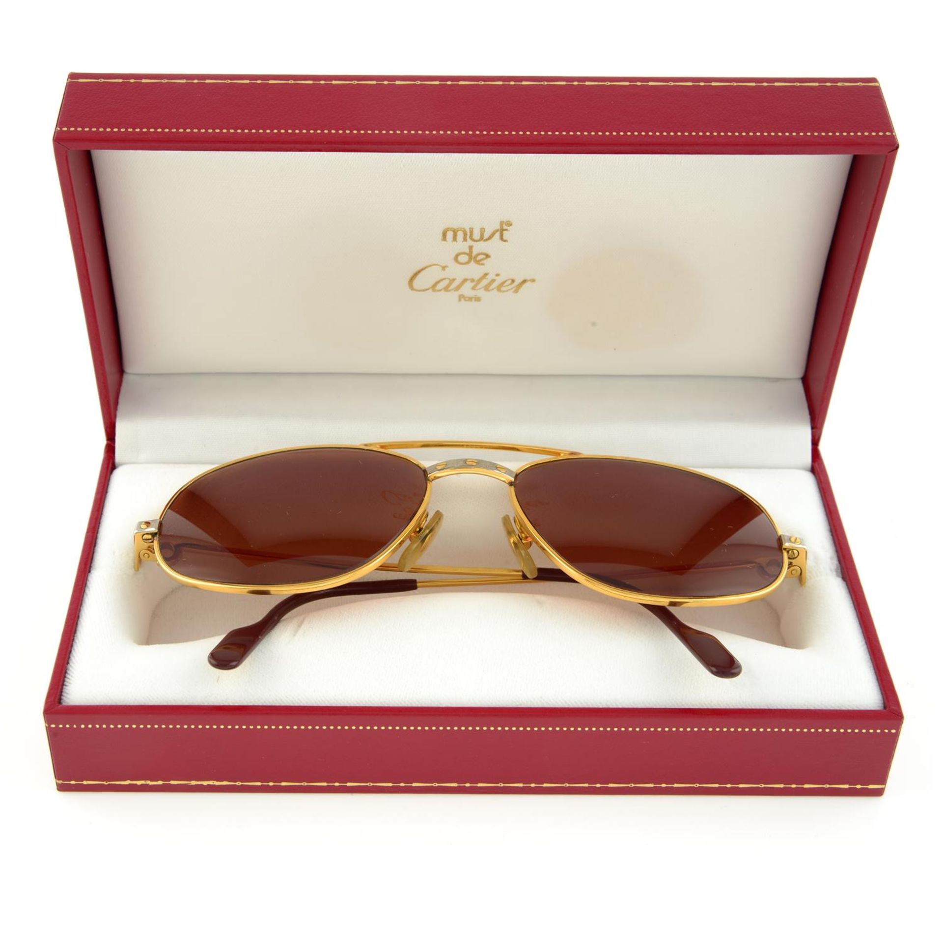 CARTIER - a pair of prescription Romance Santos sunglasses. - Image 3 of 3