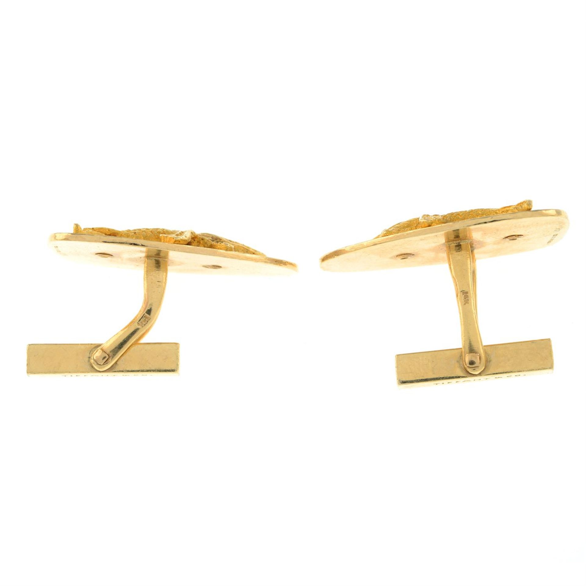 A pair of pike cufflinks, with ruby eyes, by Tiffany & Co. - Image 4 of 4