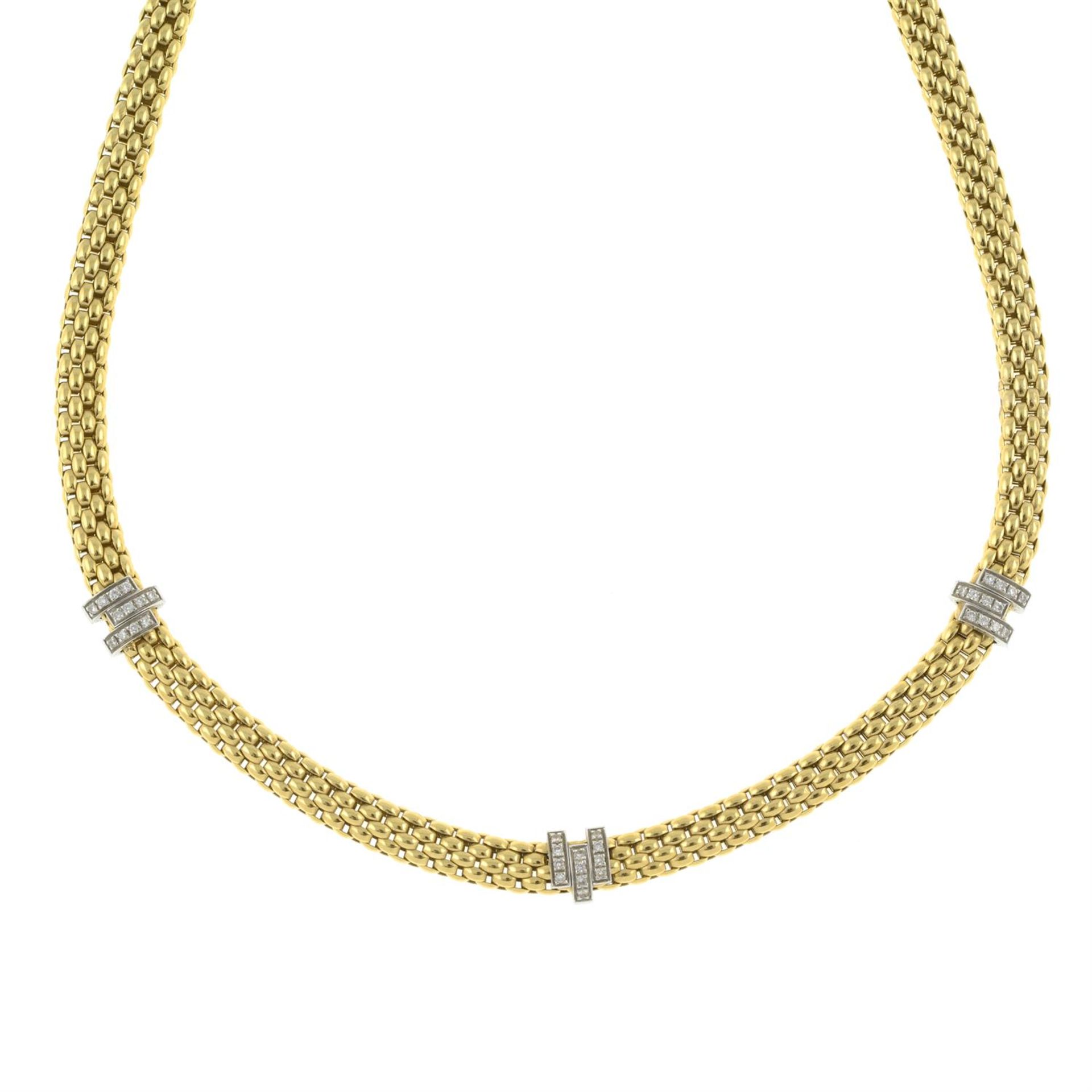 An 18ct gold diamond 'Masai' necklace, by Fope. - Bild 2 aus 4