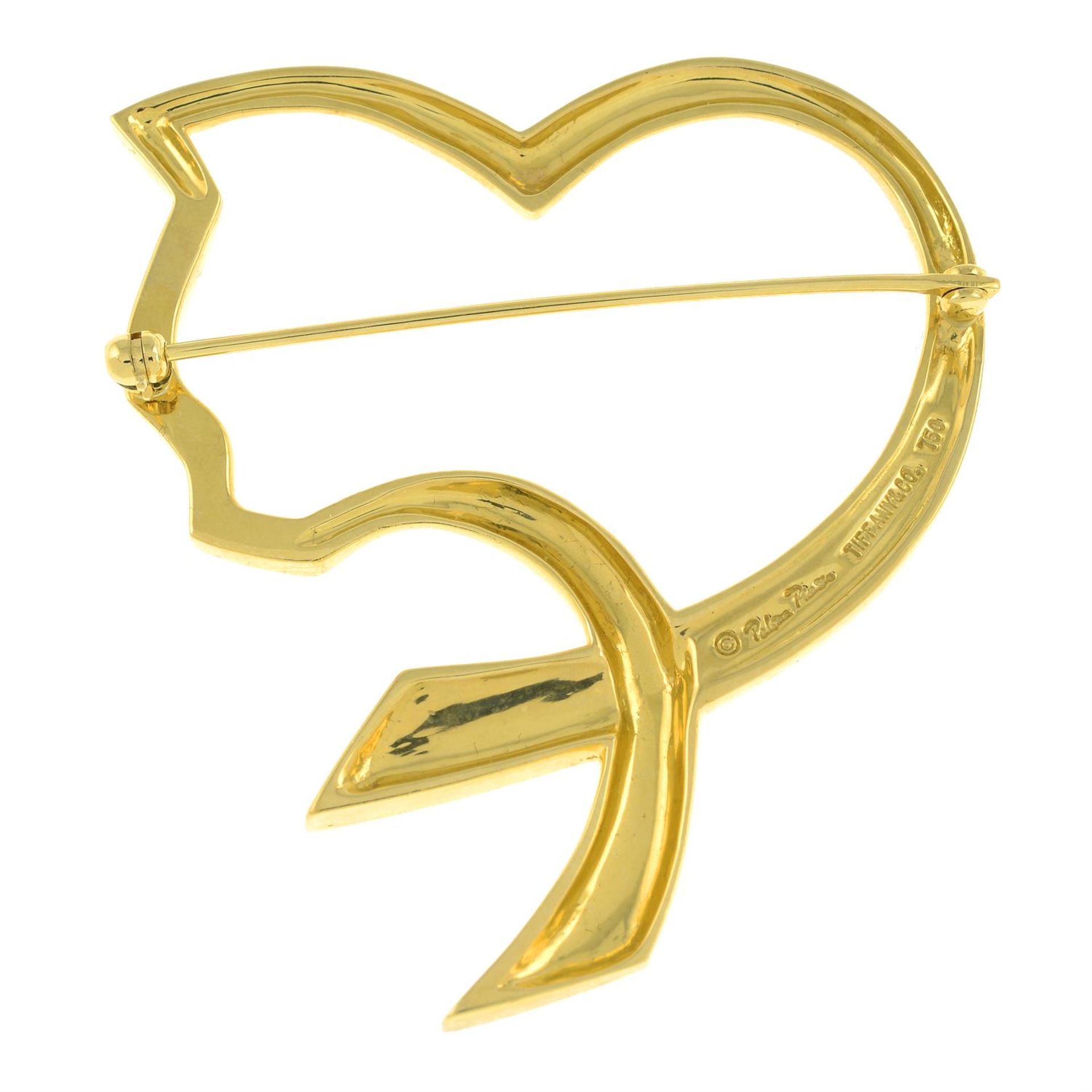 A stylised cat and heart brooch, by Paloma Picasso for Tiffany & Co. - Image 3 of 4