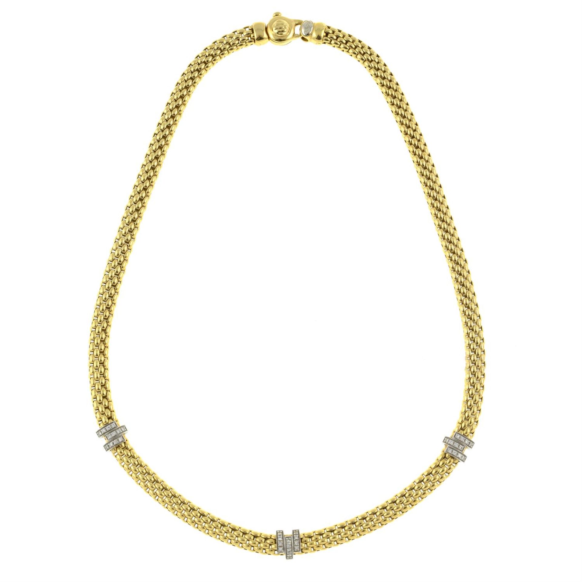 An 18ct gold diamond 'Masai' necklace, by Fope. - Bild 3 aus 4