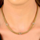 An 18ct gold diamond 'Masai' necklace, by Fope.