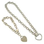 A necklace and bracelet, by Tiffany & Co.