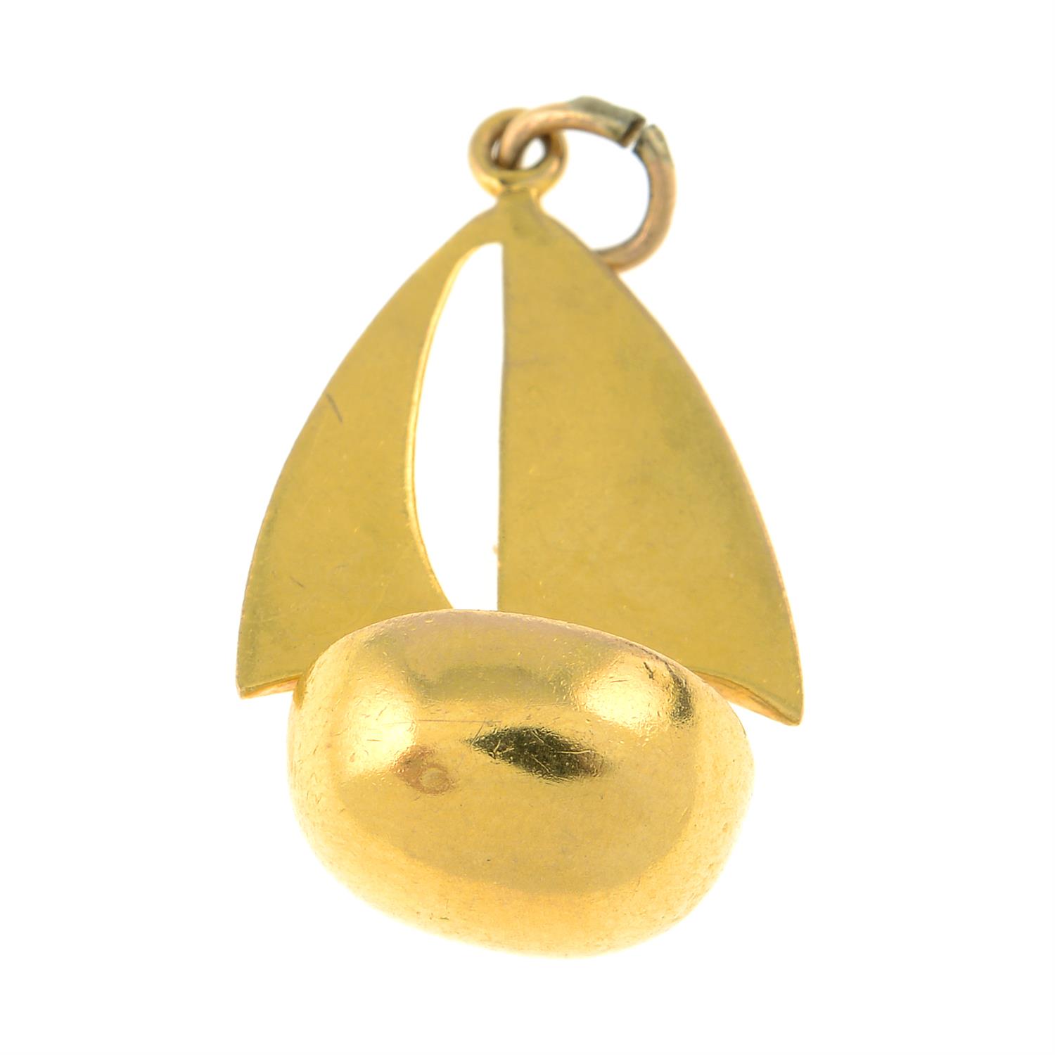 9ct gold pendant. - Image 2 of 2