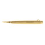 Early 20th century 9ct gold pen