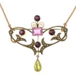 Edwardian gem necklace.