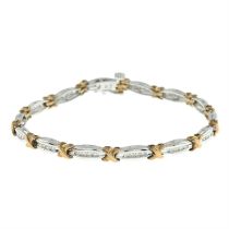 9ct gold diamond bracelet