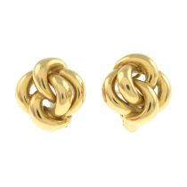 18ct gold earrings.