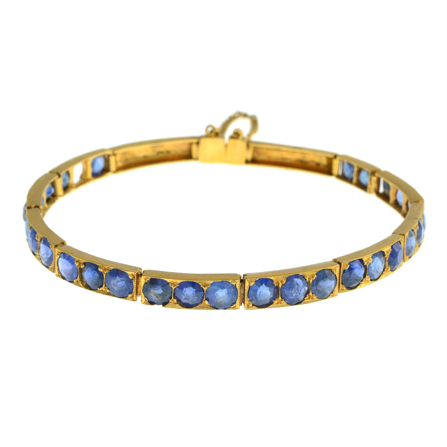 Sapphire line bracelet