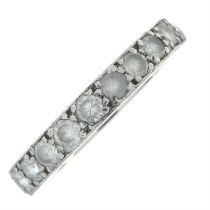 Diamond half eternity ring