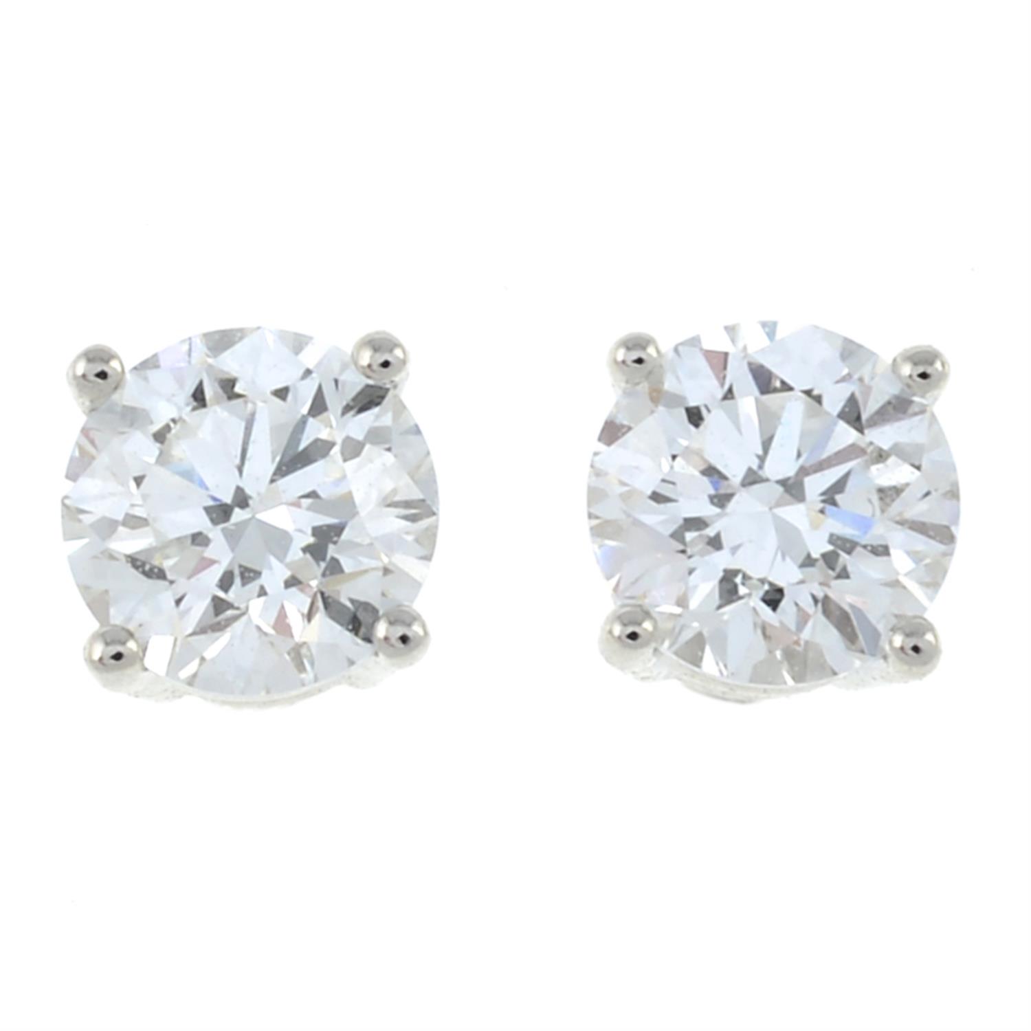 18ct gold diamond earrings