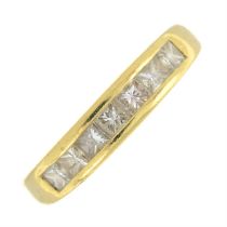 18ct gold diamond half eternity ring