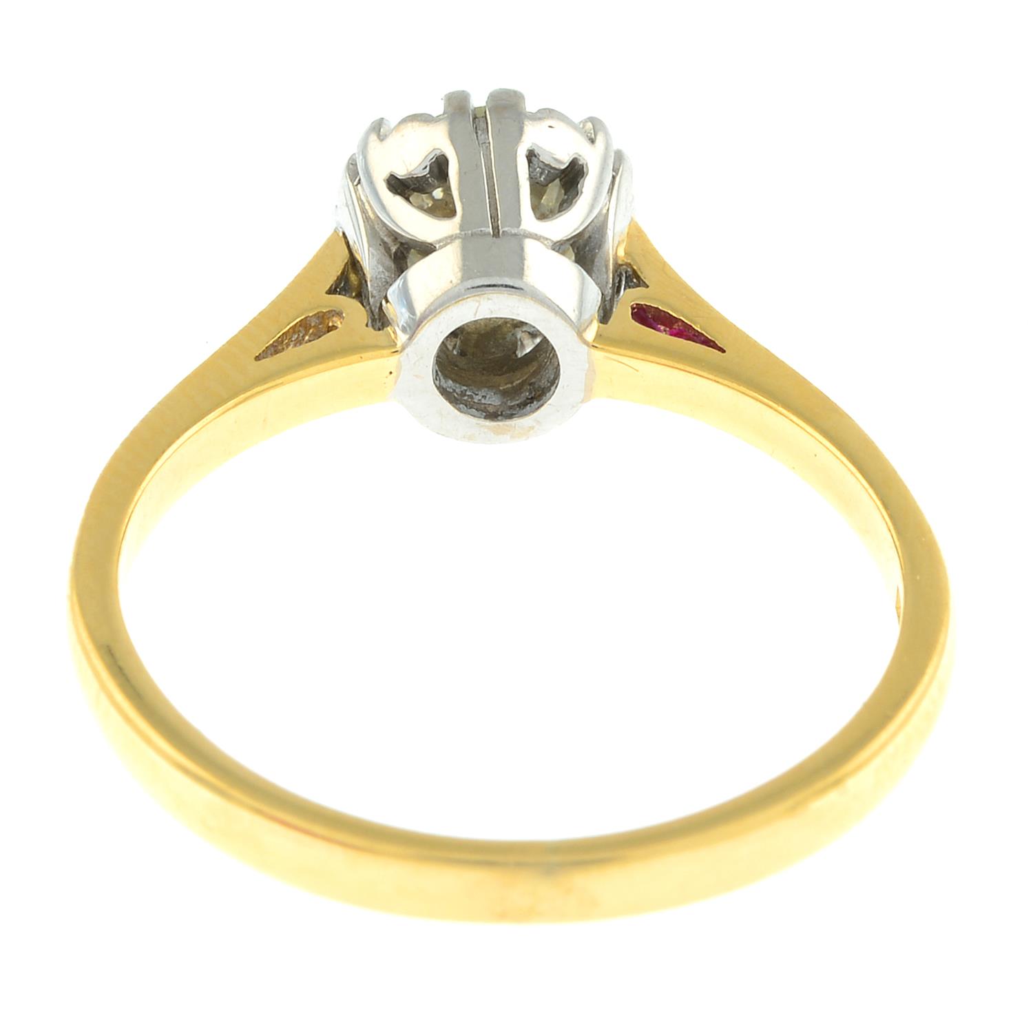 18ct diamond single-stone ring - Image 2 of 2