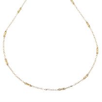 Mid 20th century 9ct gold necklace