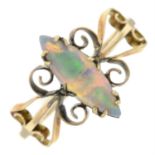 Early 20th century 15ct gold opal dress ring