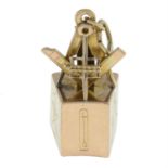 Early 20th century 9ct gold Masonic fob pendant