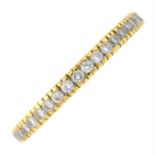 18ct gold diamond half eternity ring