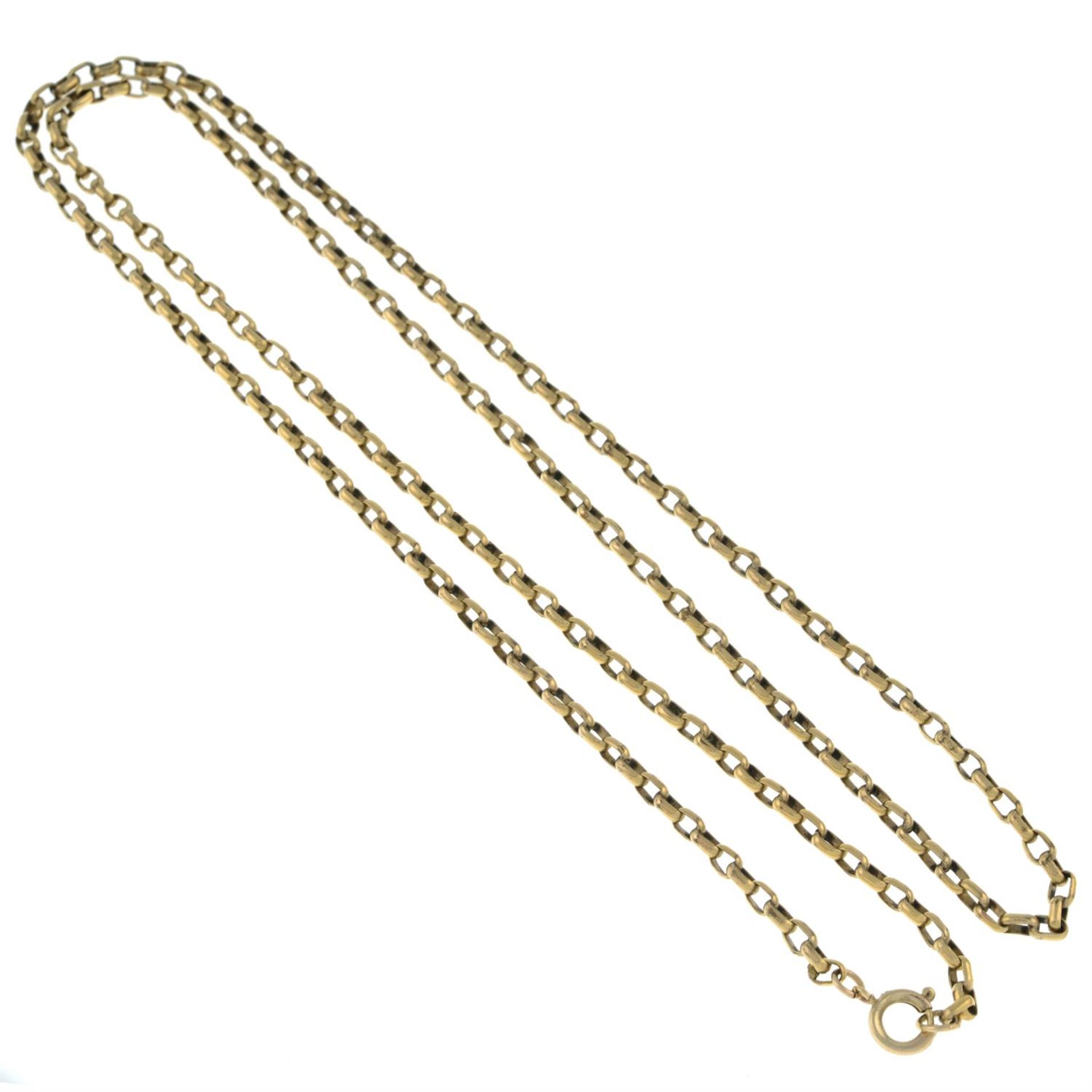 Early 20th century 9ct gold longuard chain. - Bild 2 aus 2
