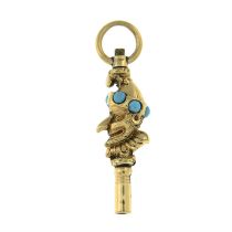 Victorian watch key, depicting Mr. Punch