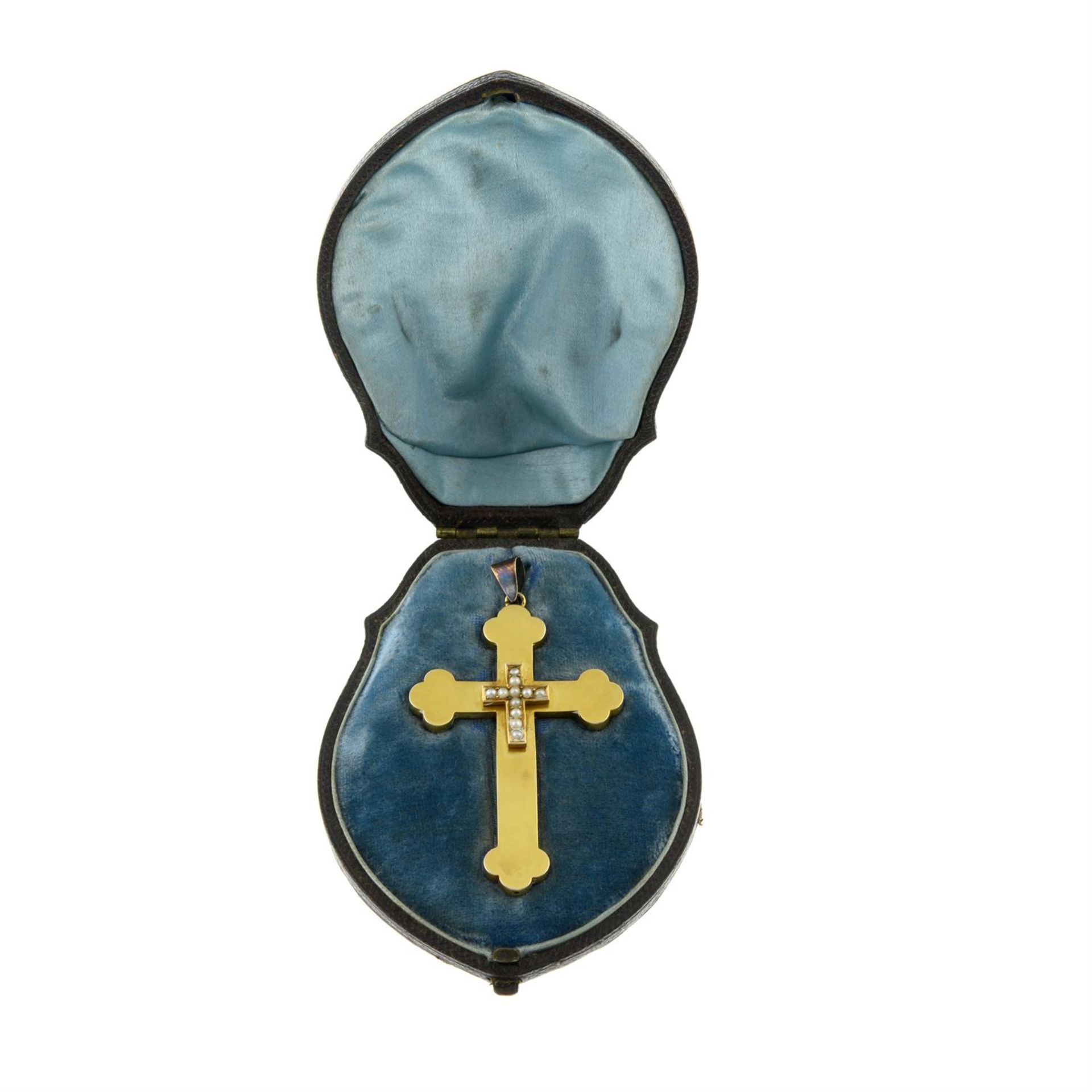 Late Victorian split pearl pendant. - Bild 3 aus 3