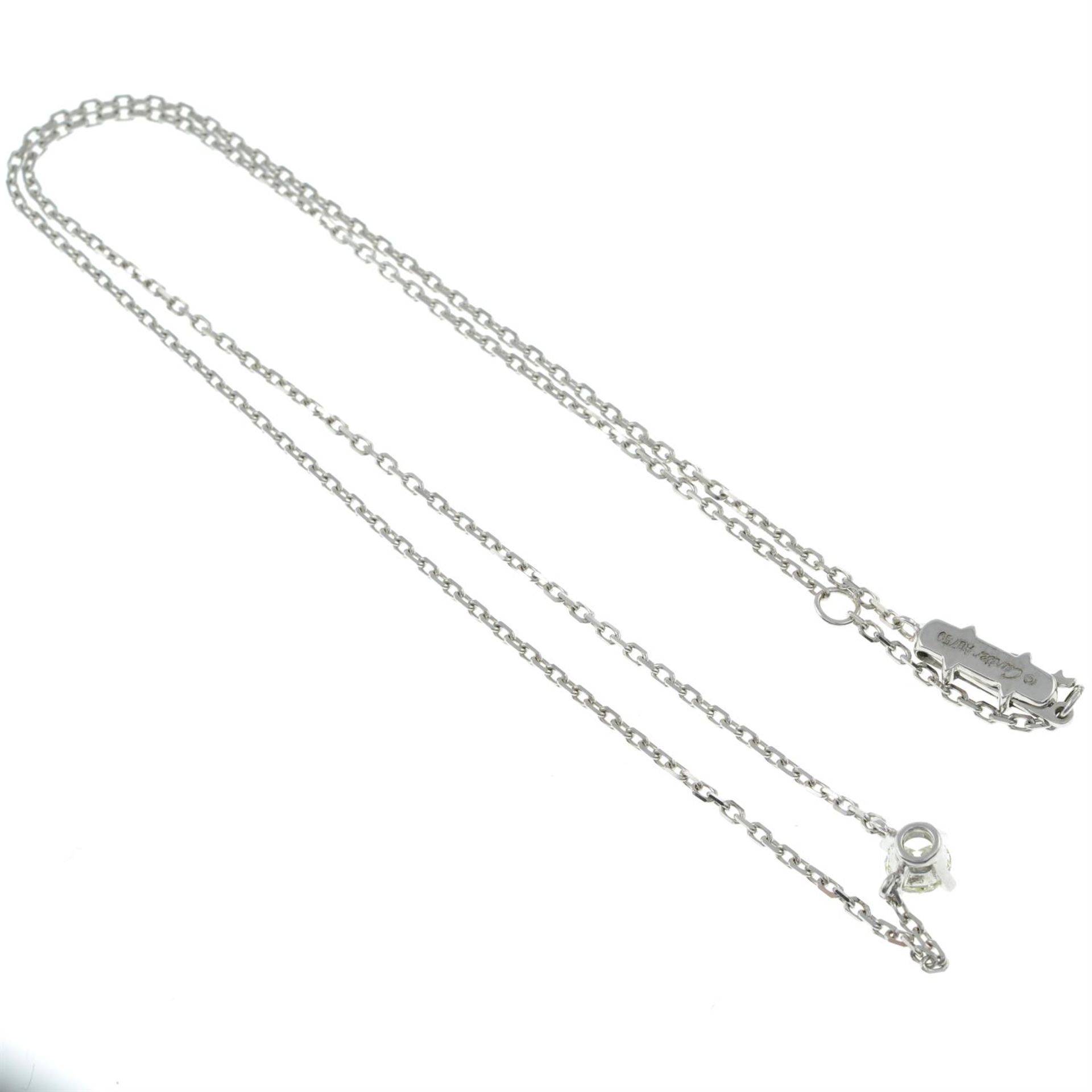 Diamond pendant, on chain, Cartier. - Bild 3 aus 3