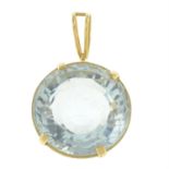 Aquamarine single-stone pendant