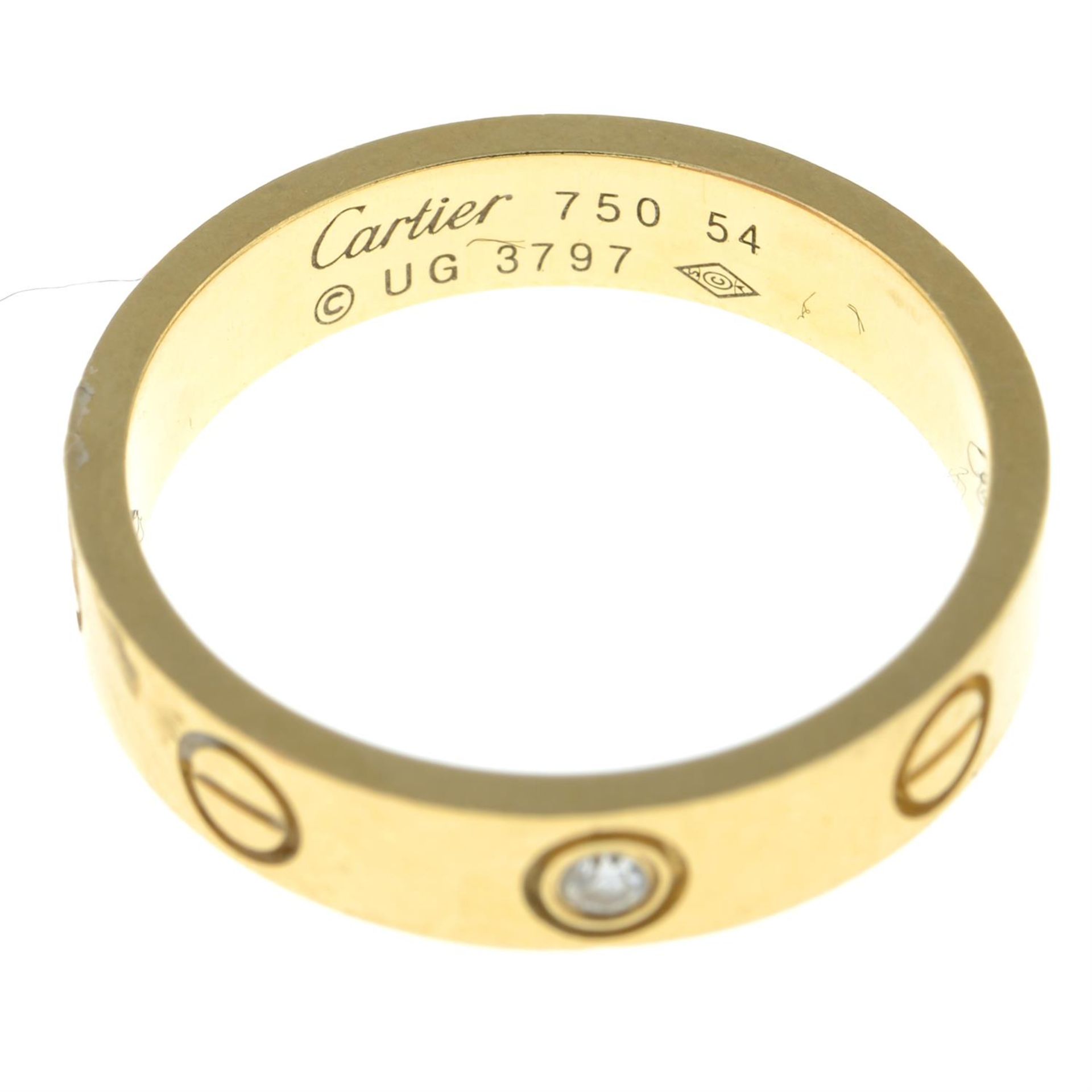 Diamond accent 'Love' ring, by Cartier - Image 2 of 2