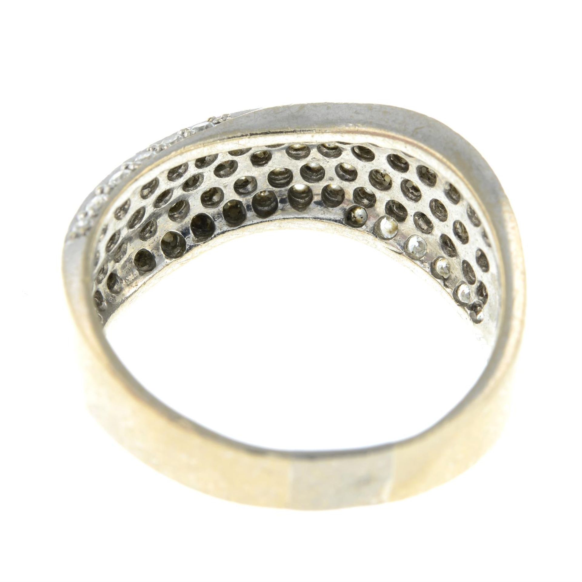 18ct gold pavé-set diamond dress ring - Bild 2 aus 2